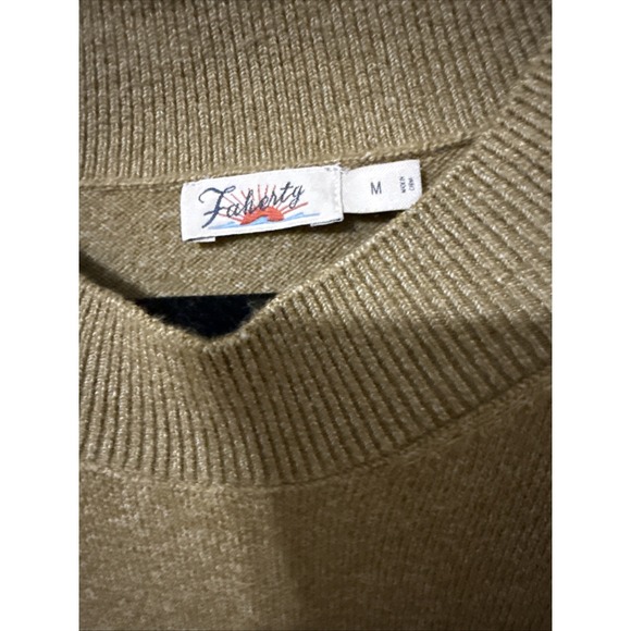 Women's Faherty Jackson Sweater Tee Antique Bronze Heather Medium - Picture 2 of 4